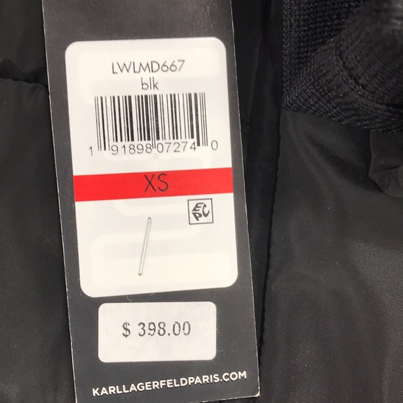 🎁 KARL LAGERFELD PARIS PLACKET FRONT LONG PUFFER - Picture 11 of 11